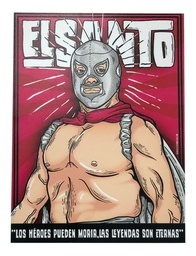 Cuadro Decorativo Vintage Hogar Oficina El Santo 30x40