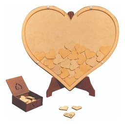 Cuadro De Firmas Libro De Invitados Boda Xv Años Acrilico 05