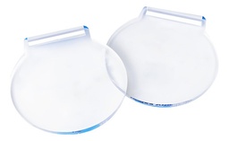 Medalla Acrílico Transparente 3mm 6cm Pack 100