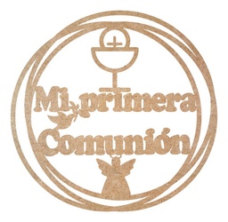 Letrero Evento Mi Primera Comunion, Mdf 3mm, 60 Cm