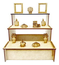 Altar Decorativo Ofrenda Día De Muertos Halloween Mdf Mini